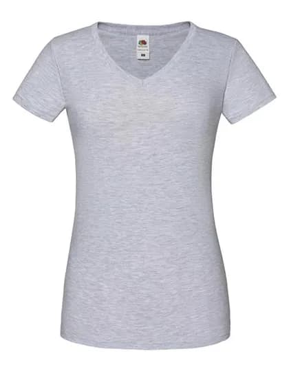 Ladies´ Iconic 150 V Neck T - Heather Grey