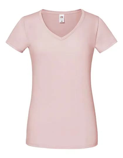 Ladies´ Iconic 150 V Neck T - Powder Rose