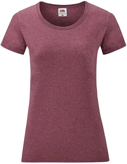 Ladies´ Valueweight T - Heather Burgundy