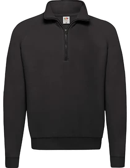 Classic Zip Neck Sweat - Black