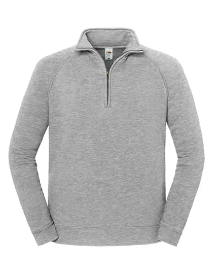 Iconic Premium Zip Neck Sweat - Athletic Heather