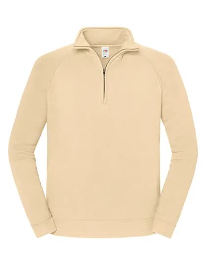 Iconic Premium Zip Neck Sweat - Desert Sand