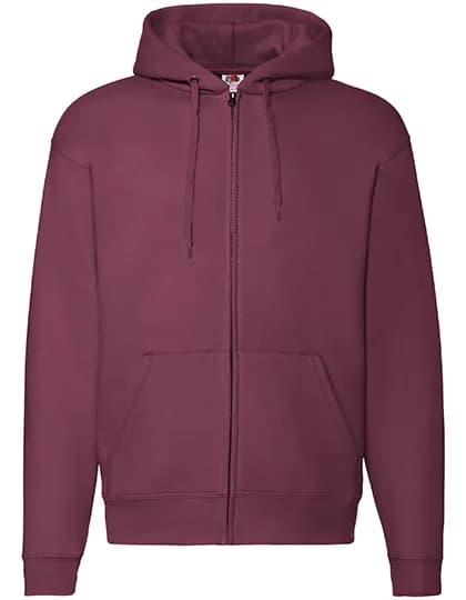 Premium Hooded Sweat Jacket - Burgundy