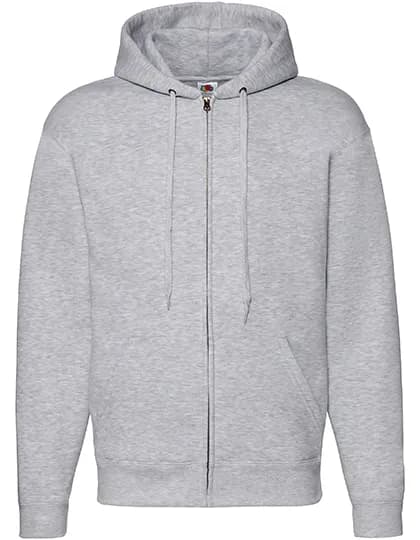 Premium Hooded Sweat Jacket - Heather Grey