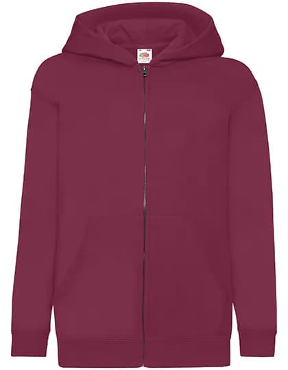 Kids´ Classic Hooded Sweat Jacket - Burgundy