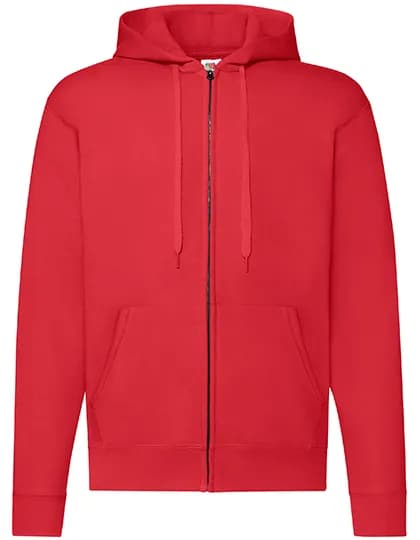 Classic Hooded Sweat Jacket - Red