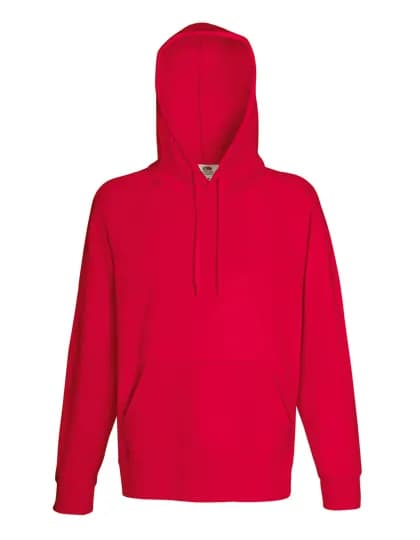 Lightweight Hooded Sweat - Red