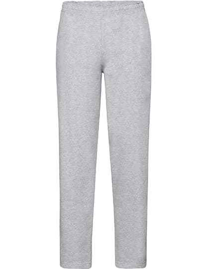 Classic Open Hem Jog Pants - Heather Grey