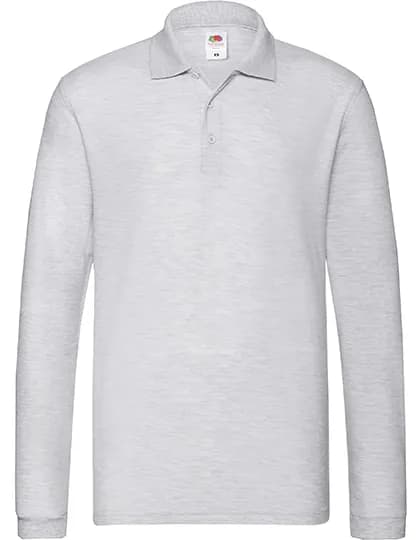Premium Long Sleeve Polo - Athletic Heather