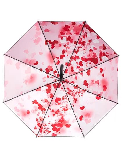 AC-Stockschirm FARE® Impressions - Black/Hearts