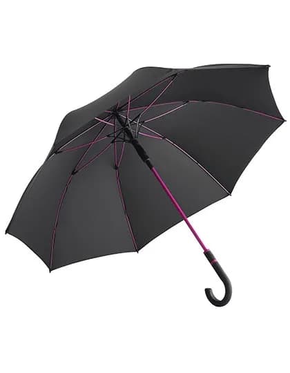 AC-Midsize-Stockschirm FARE®-Style - Black/Magenta