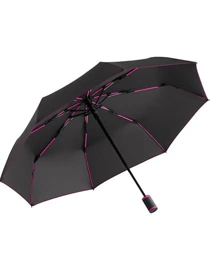 Taschenschirm FARE®-AOC-Mini Style - Black/Magenta