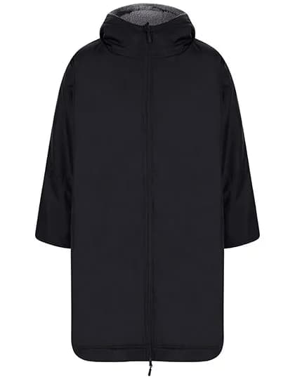 Adults All Weather Robe - Black/Grey (Solid)