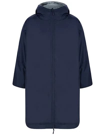 Adults All Weather Robe - Navy/Grey (Solid)