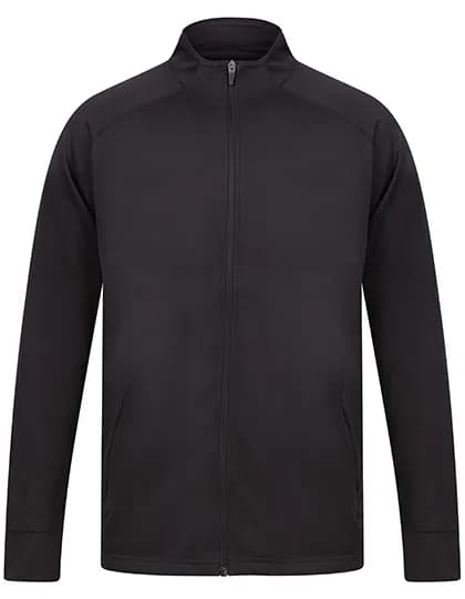 Adults Knitted Tracksuit Top - Black