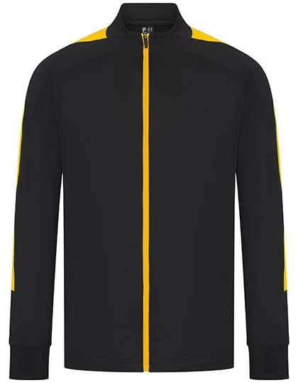 Adults Knitted Tracksuit Top - Black/Gold