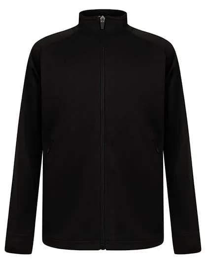 Kids Knitted Tracksuit Top - Black