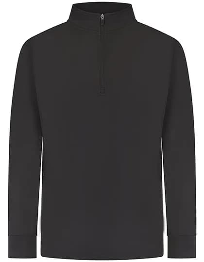 Adults 1/4 Zip Tracksuit Top - Black
