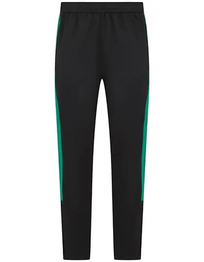 Adults Knitted Tracksuit Pants - Black/Emerald