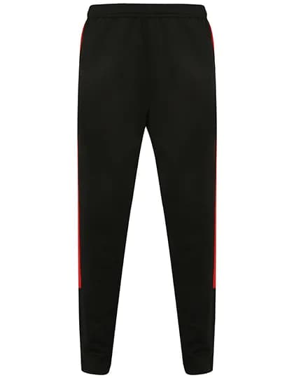 Adults Knitted Tracksuit Pants - Black/Red