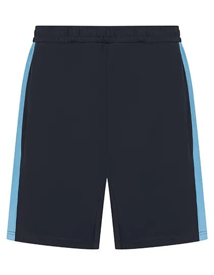 Adults Knitted Shorts With Zip Pockets - Navy/Sky