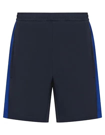 Kids Knitted Shorts with Zip Pockets - Navy/Royal