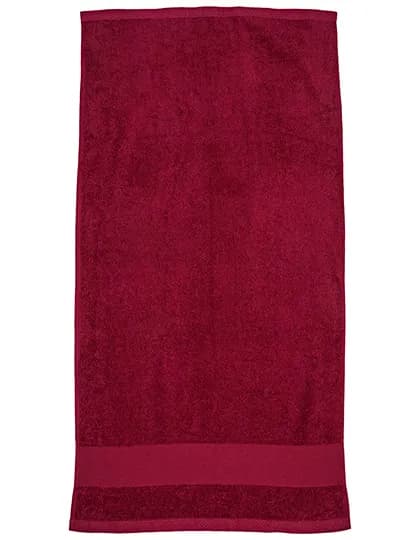 Organic Cozy Hand Towel - Burgundy