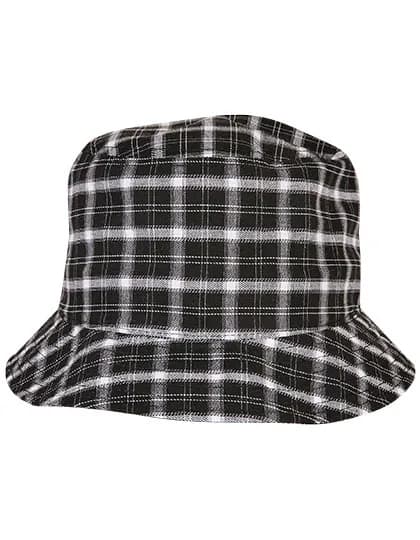 Check Bucket Hat - Black-Grey Check