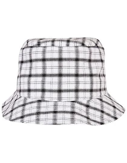Check Bucket Hat - White-Grey Check
