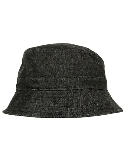 Denim Bucket Hat - Black/Grey