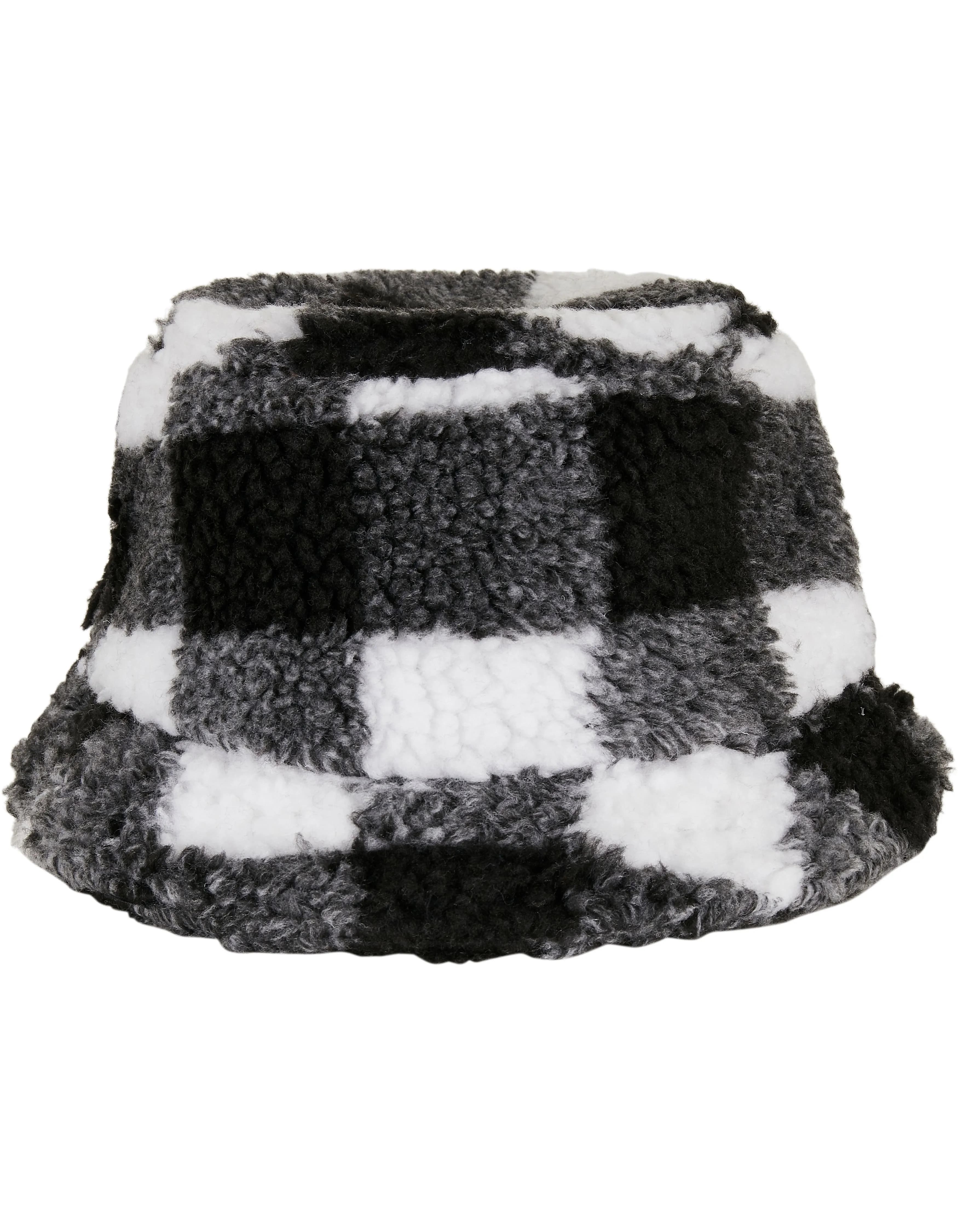 Sherpa Check Bucket Hat - White/Black