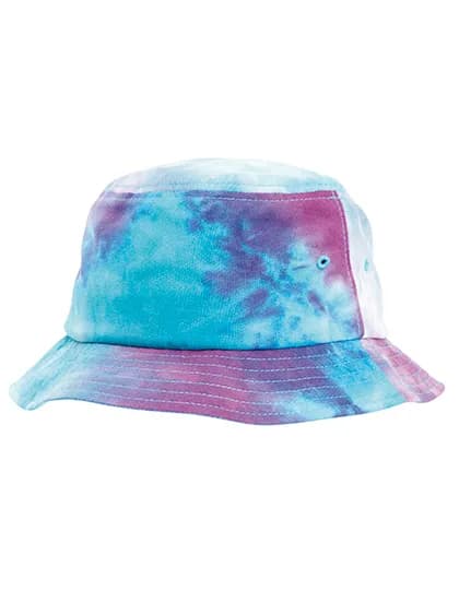 Festival Print Bucket Hat - Purple/Turquoise