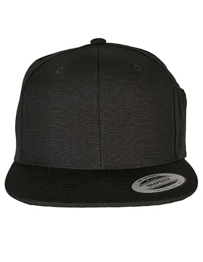 Pencil Holder Snapback Cap - Black