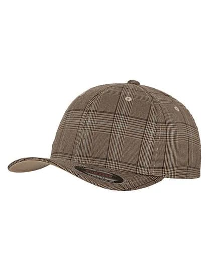 Flexfit Glen Check Cap - Brown/Khaki