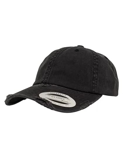Low Profile Destroyed Cap - Black