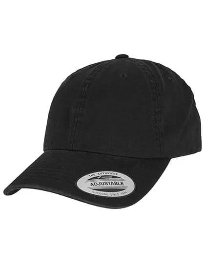 Low Profile Garment Wash Cap - Black