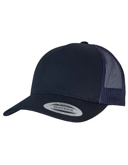 5-Panel Retro Trucker Cap - Dark Navy/Navy