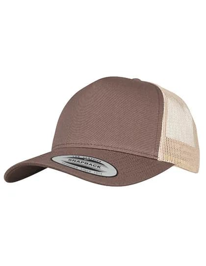 5-Panel Retro Trucker 2-Tone Cap - Brown/Khaki