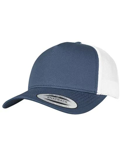 5-Panel Retro Trucker 2-Tone Cap - Navy/White