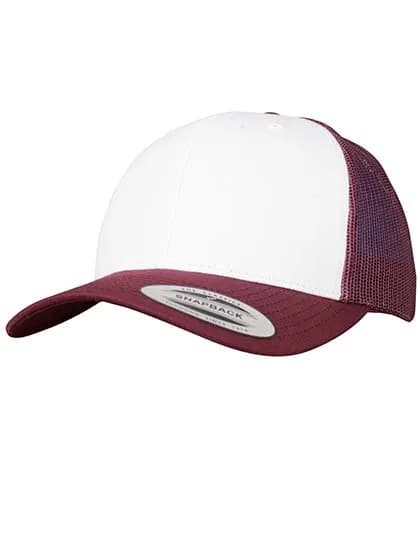 Retro Trucker Colored Front - Maroon/White/Maroon