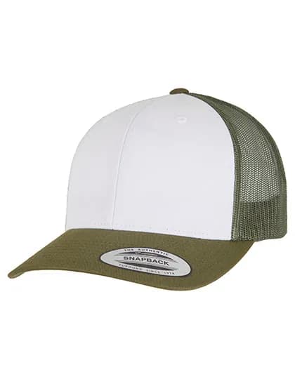 Retro Trucker Colored Front - Mossgreen/White/Olive