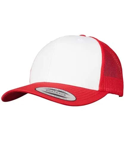 Retro Trucker Colored Front - Red/White/Red