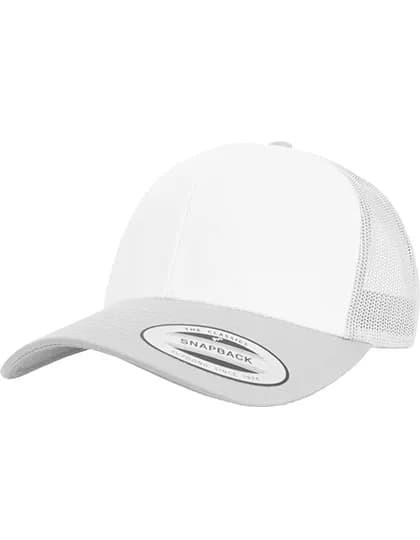 Retro Trucker Colored Front - Silver/White/Silver