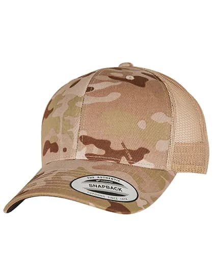 Retro Trucker Multicam Cap - Multicam Arid/Tan