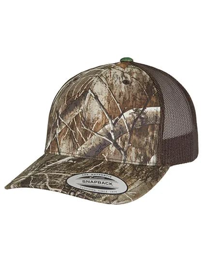 YP Classics Realtree Camo Retro Trucker Cap - Edge
