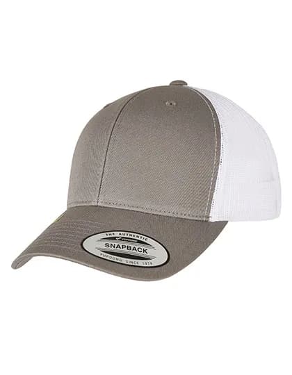 YP Classics Recycled Retro Trucker Cap 2-Tone - Grey/White