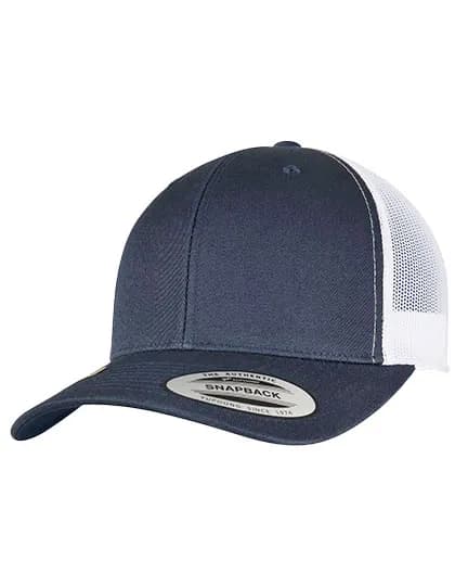 YP Classics Recycled Retro Trucker Cap 2-Tone - Navy/White