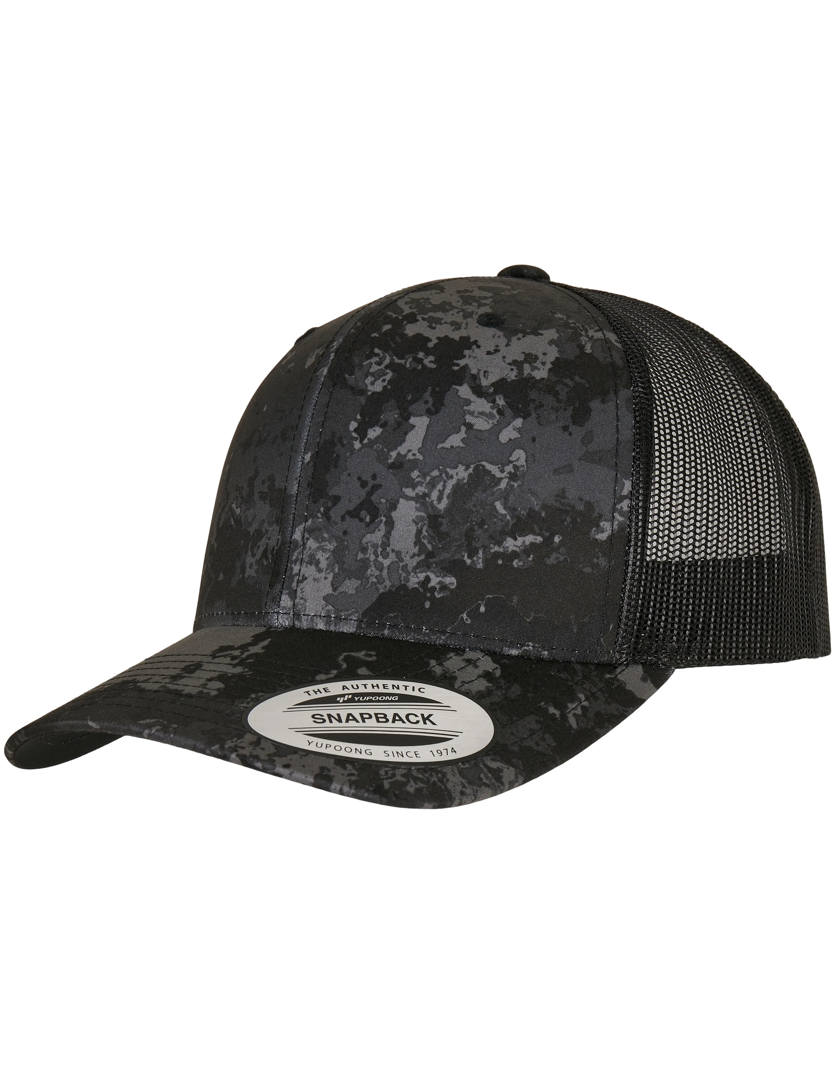 YP Classics® Veil Camo™ Retro Trucker Cap - Poseidon Black