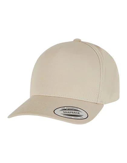 5-Panel Curved Classic Snapback - Beige