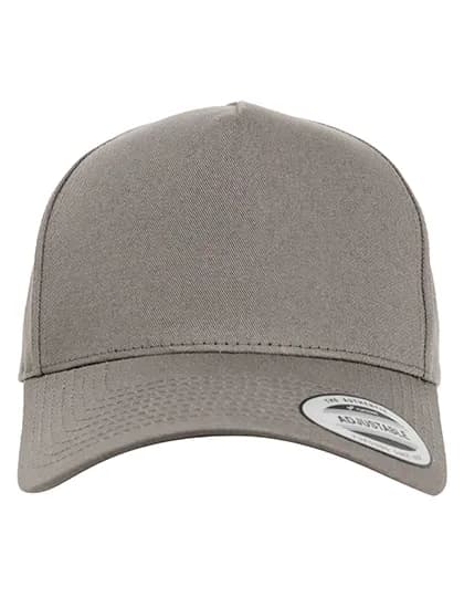 5-Panel Curved Classic Snapback - Grey